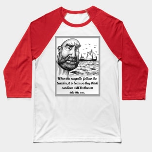 Eric Cantona Caricature Baseball T-Shirt